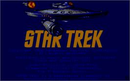 Title screen of Star Trek The Rebel Universe on the Atari ST.