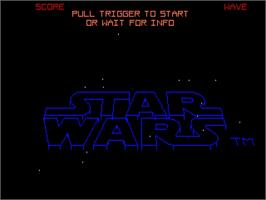 Title screen of Star Wars on the Atari ST.