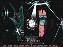 Title screen of Starball on the Atari ST.