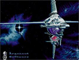 Title screen of Starglider 2 on the Atari ST.