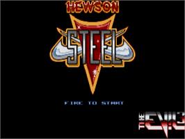 Title screen of Steel on the Atari ST.