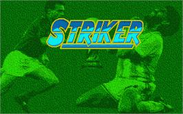 Title screen of Striker on the Atari ST.