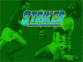 Title screen of Striker on the Atari ST.