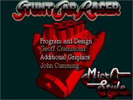 Title screen of Stunt Car Racer on the Atari ST.