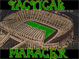 Title screen of Tactical Manager on the Atari ST.