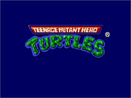 Title screen of Teenage Mutant Hero Turtles on the Atari ST.