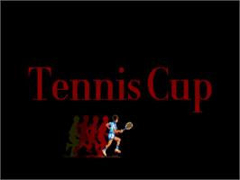 Title screen of Tennis Cup on the Atari ST.