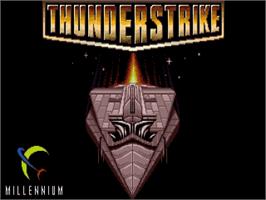 Title screen of Thunderstrike on the Atari ST.