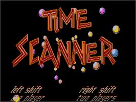 Title screen of Time Scanner on the Atari ST.