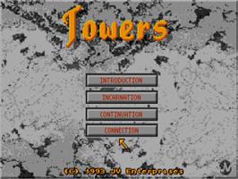 Title screen of Towers - Lord Baniff's Deceit on the Atari ST.