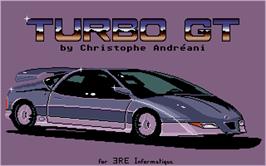 Title screen of Turbo GT on the Atari ST.