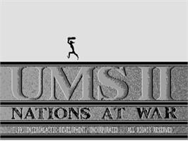 Title screen of UMS 2 - Nations at War on the Atari ST.