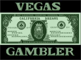 Title screen of Vegas Gambler on the Atari ST.