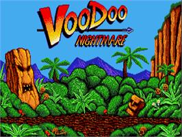 Title screen of Voodoo Nightmare on the Atari ST.