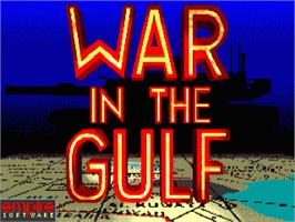 Title screen of War In The Gulf on the Atari ST.