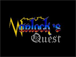 Title screen of Warlock's Quest on the Atari ST.
