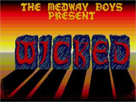 Title screen of Wicked on the Atari ST.