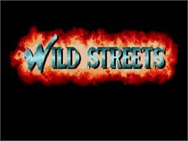 Title screen of Wild Streets on the Atari ST.