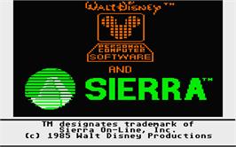 Title screen of Winnie the Pooh in the Hundred Acre Wood on the Atari ST.