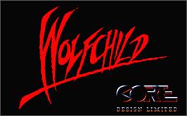 Title screen of Wolfchild on the Atari ST.