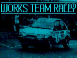 Title screen of Works Team Rally on the Atari ST.