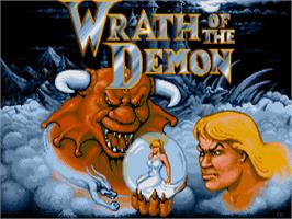 Title screen of Wrath Of The Demon on the Atari ST.