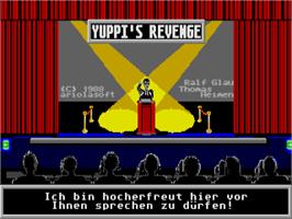 Title screen of Yuppi's Revenge on the Atari ST.
