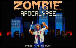 Title screen of Zombie Apocalypse on the Atari ST.