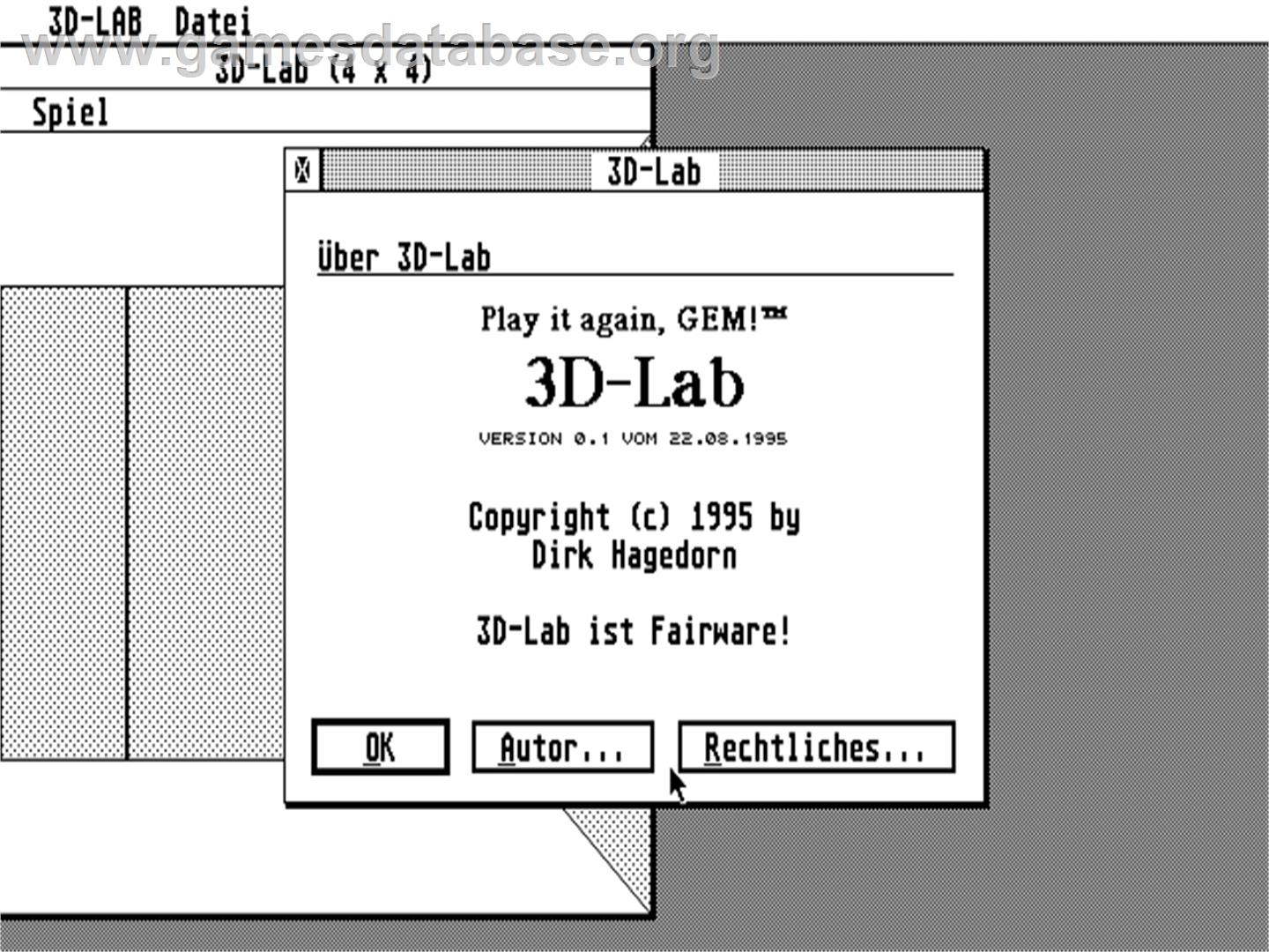 3D-Lab - Atari ST - Artwork - Title Screen