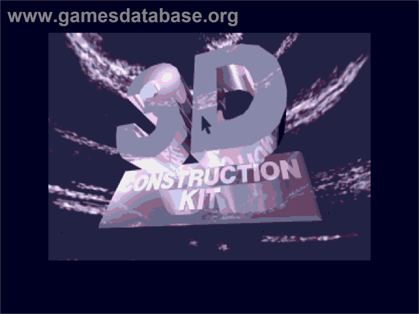 3D Construction Kit - Atari ST - Artwork - Title Screen