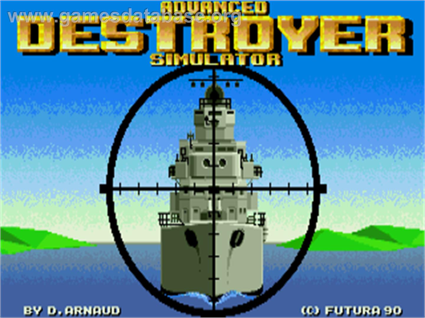 ADS - Advanced Destroyer Simulator - Atari ST - Artwork - Title Screen