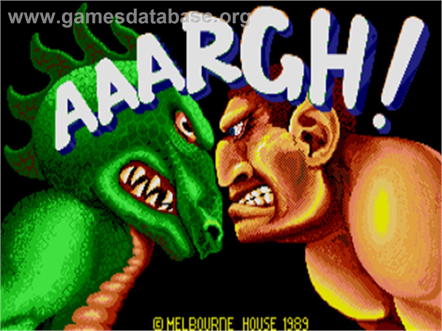 Aaargh! - Atari ST - Artwork - Title Screen