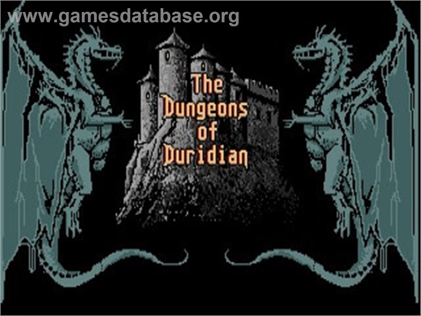 Adventures of Maddog Williams in the Dungeons of Duridian - Atari ST - Artwork - Title Screen