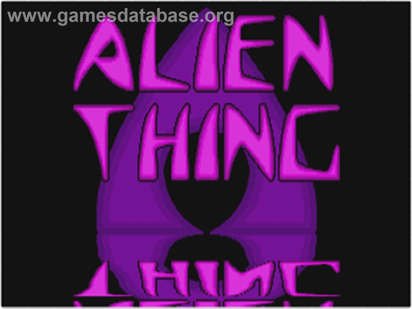 Alien Thing - Atari ST - Artwork - Title Screen