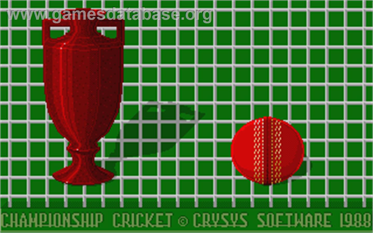 Allan Border's Cricket - Atari ST - Artwork - Title Screen