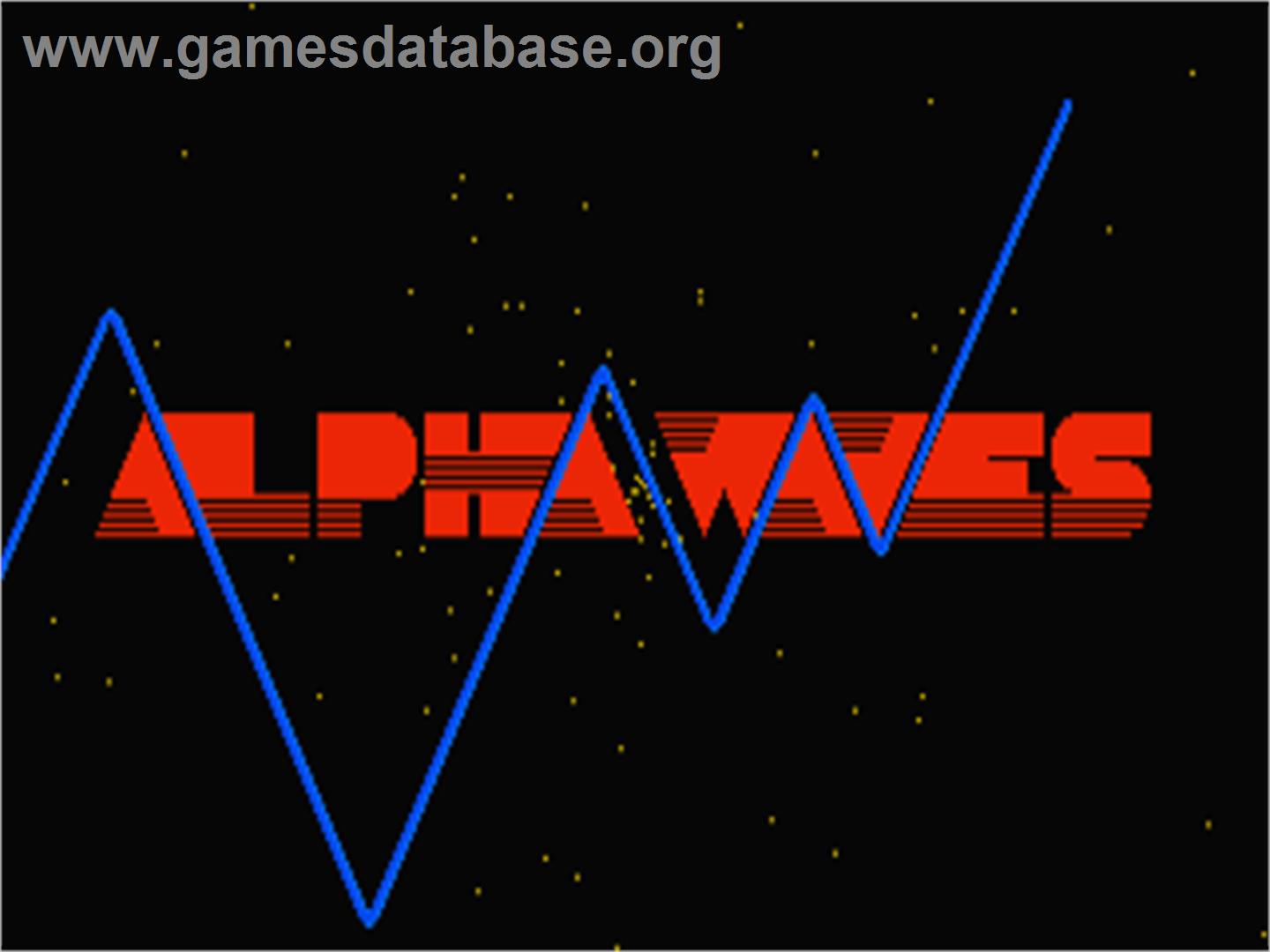 Alpha Waves - Atari ST - Artwork - Title Screen