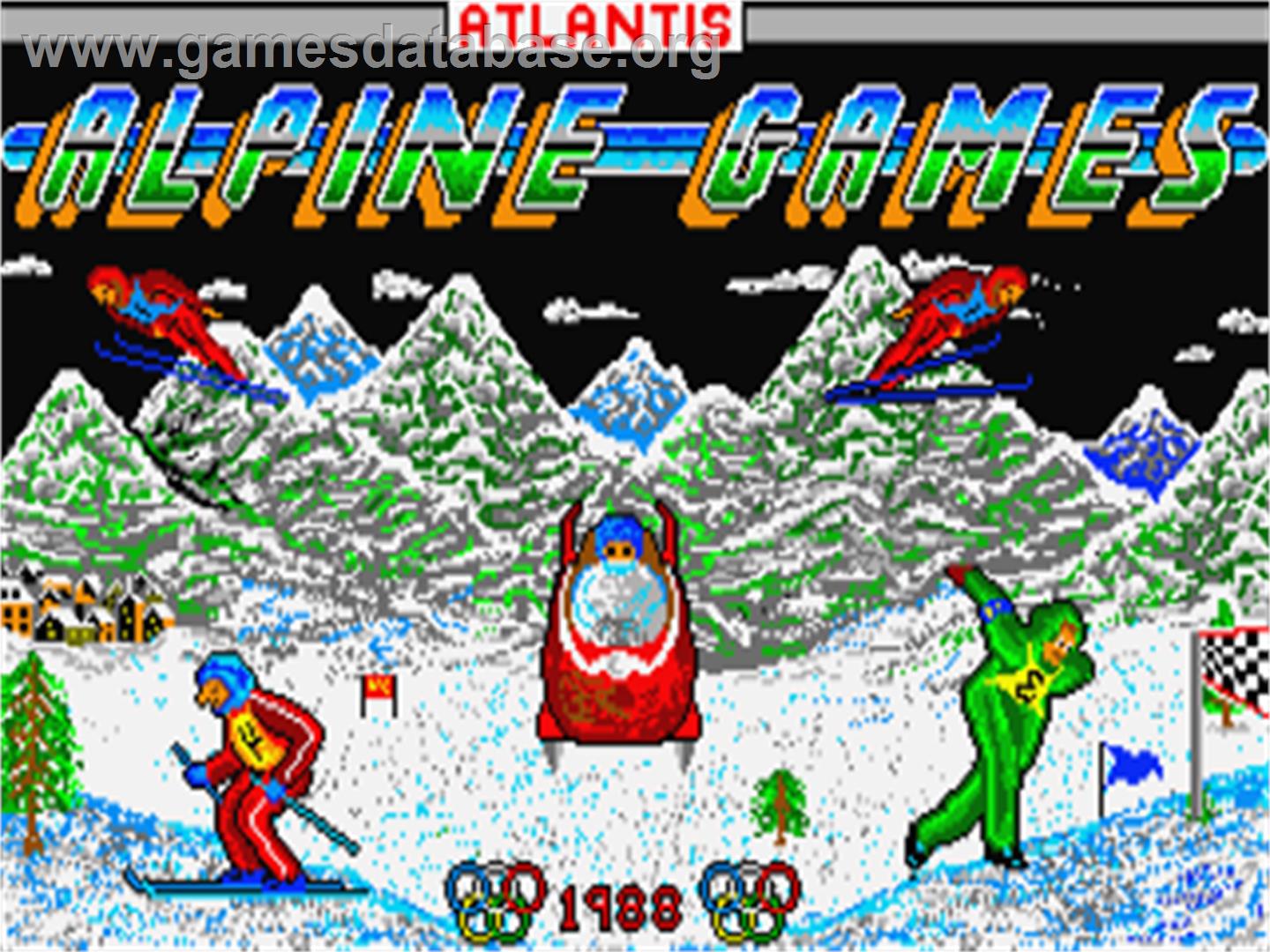 Alpine Games - Atari ST - Artwork - Title Screen