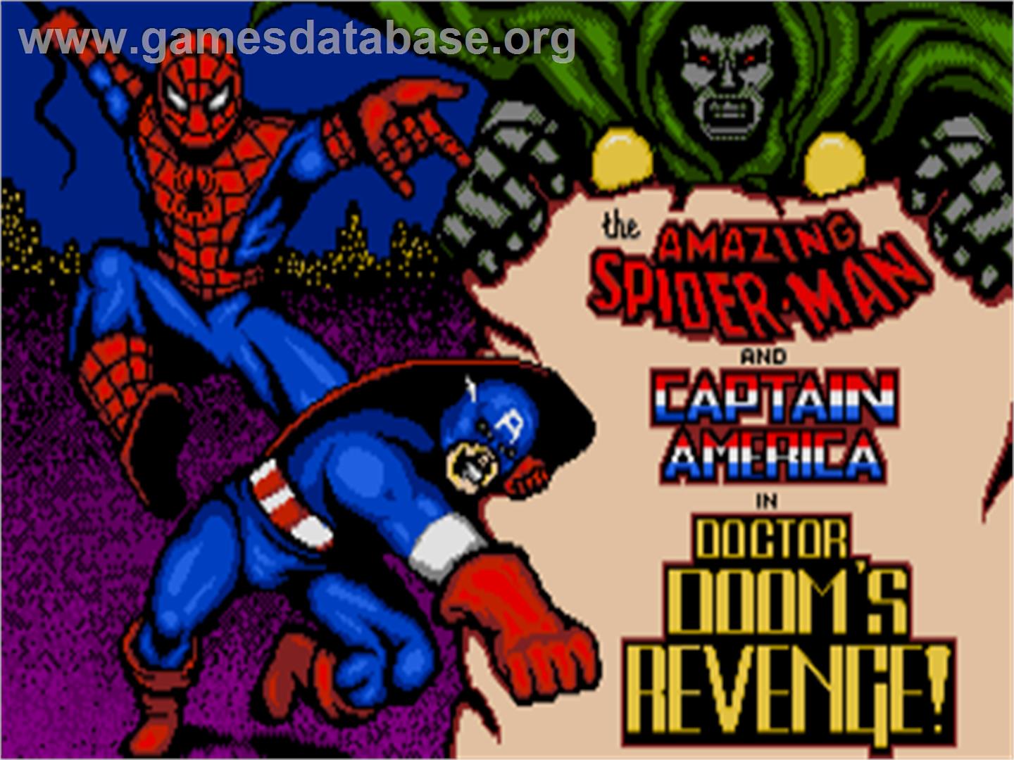 Amazing Spider-Man And Captain America In Dr. Doom's Revenge!, The - Atari ST - Artwork - Title Screen