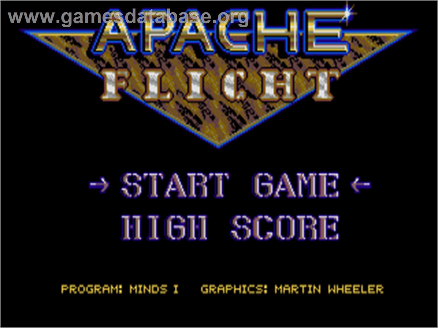 Apache Flight - Atari ST - Artwork - Title Screen