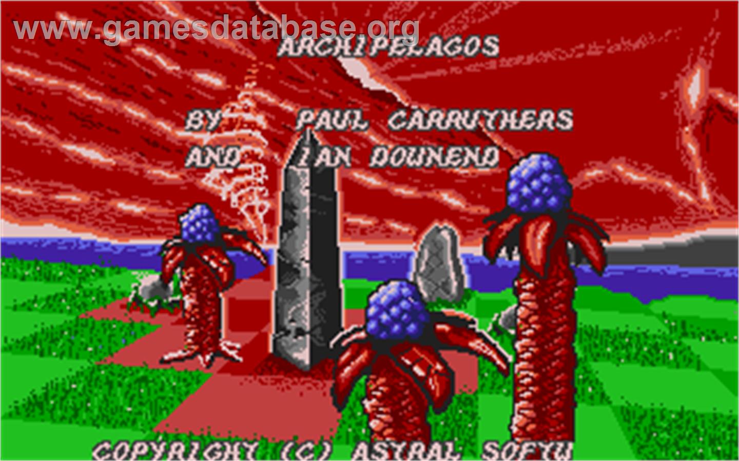 Archipelagos - Atari ST - Artwork - Title Screen