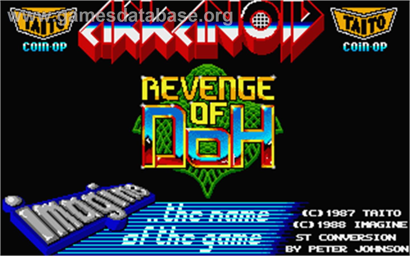 Arkanoid - Revenge of DOH - Atari ST - Artwork - Title Screen