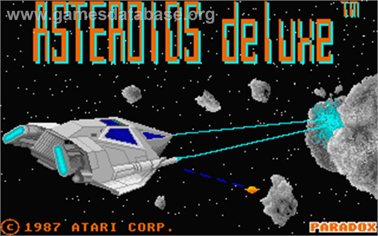 Asteroids Deluxe - Atari ST - Artwork - Title Screen
