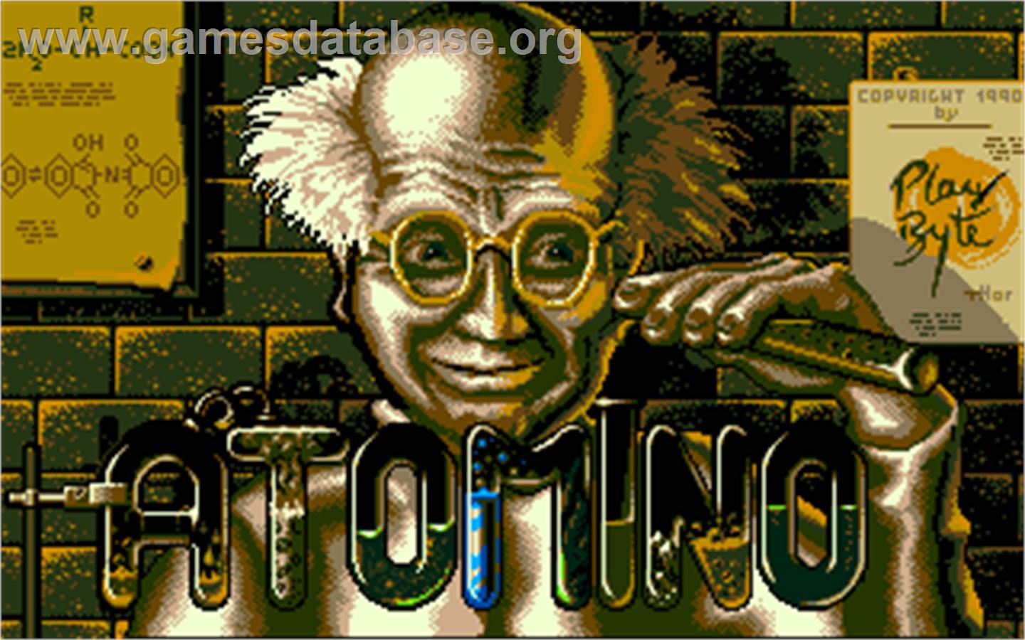Atomino - Atari ST - Artwork - Title Screen