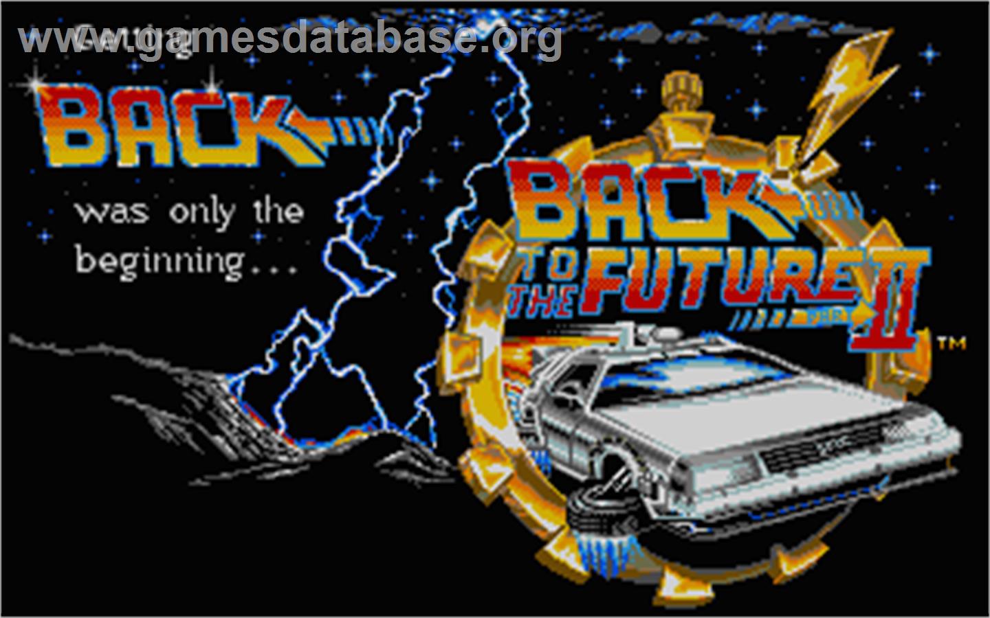 Back to the Future 2 - Atari ST - Artwork - Title Screen
