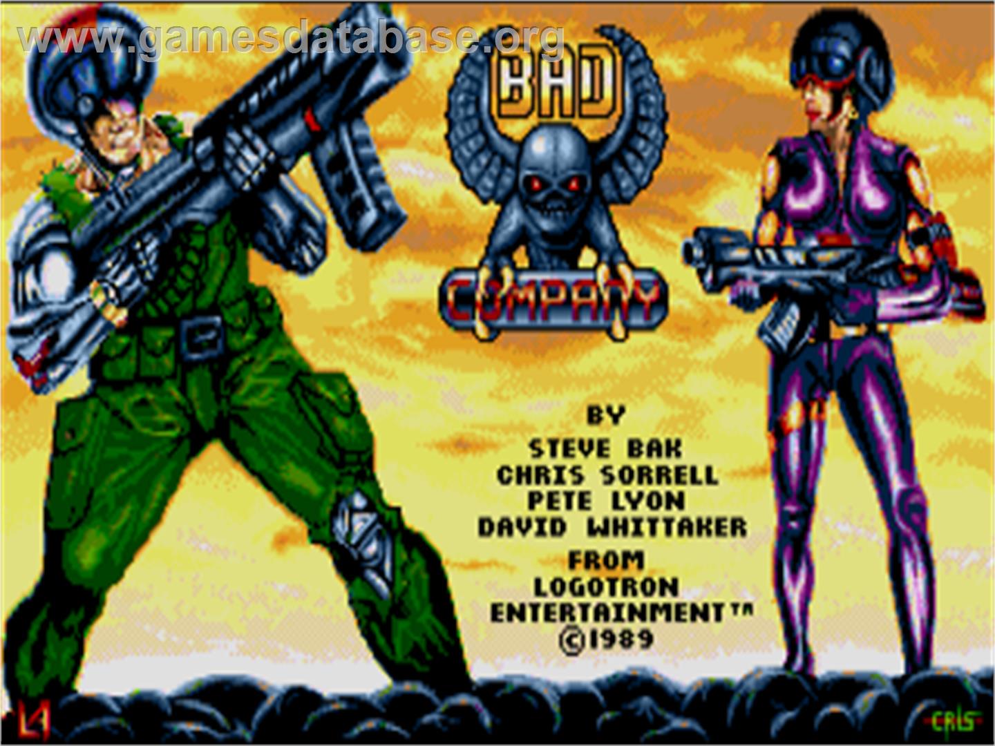 Bad Company - Atari ST - Artwork - Title Screen