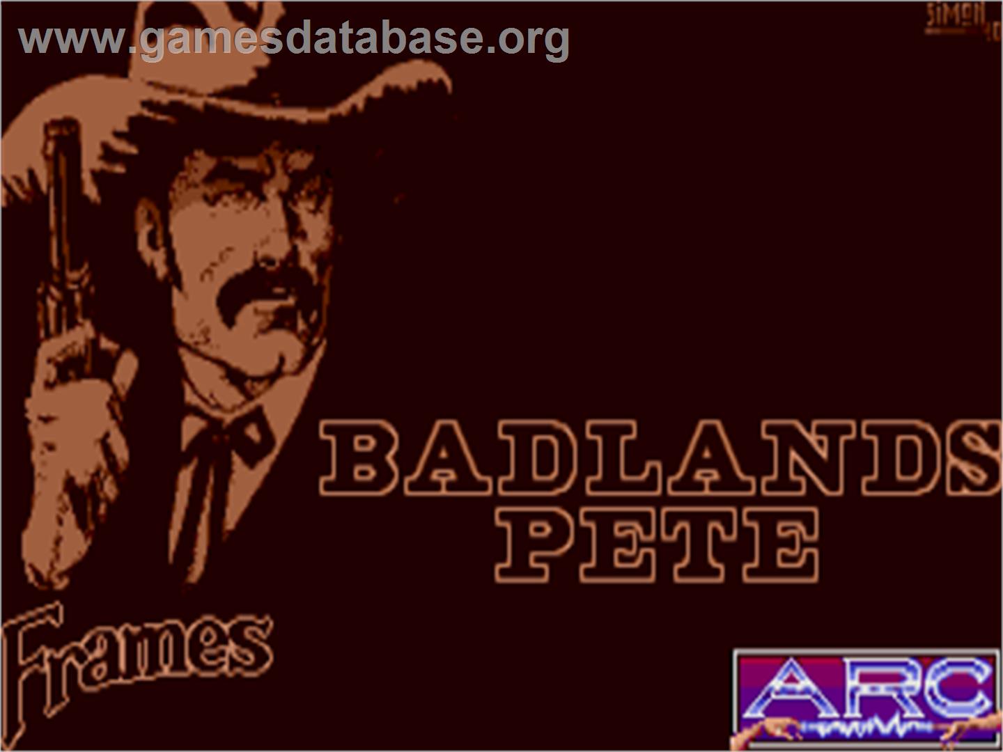 Badlands Pete - Atari ST - Artwork - Title Screen