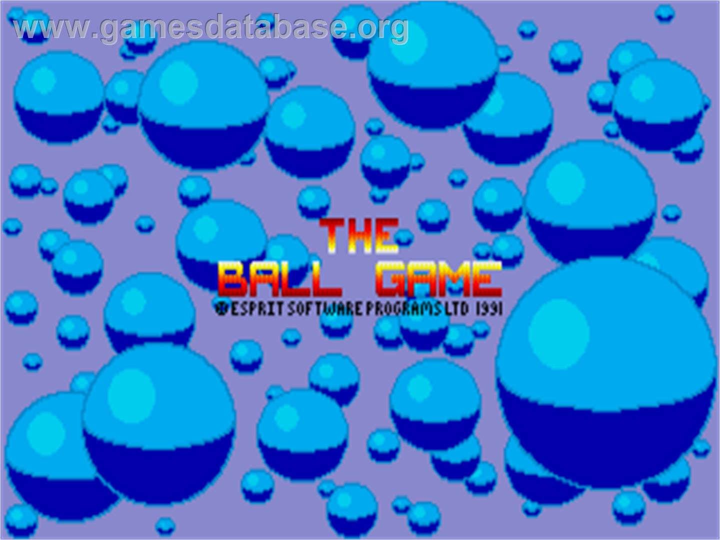 Ball Game, The - Atari ST - Artwork - Title Screen