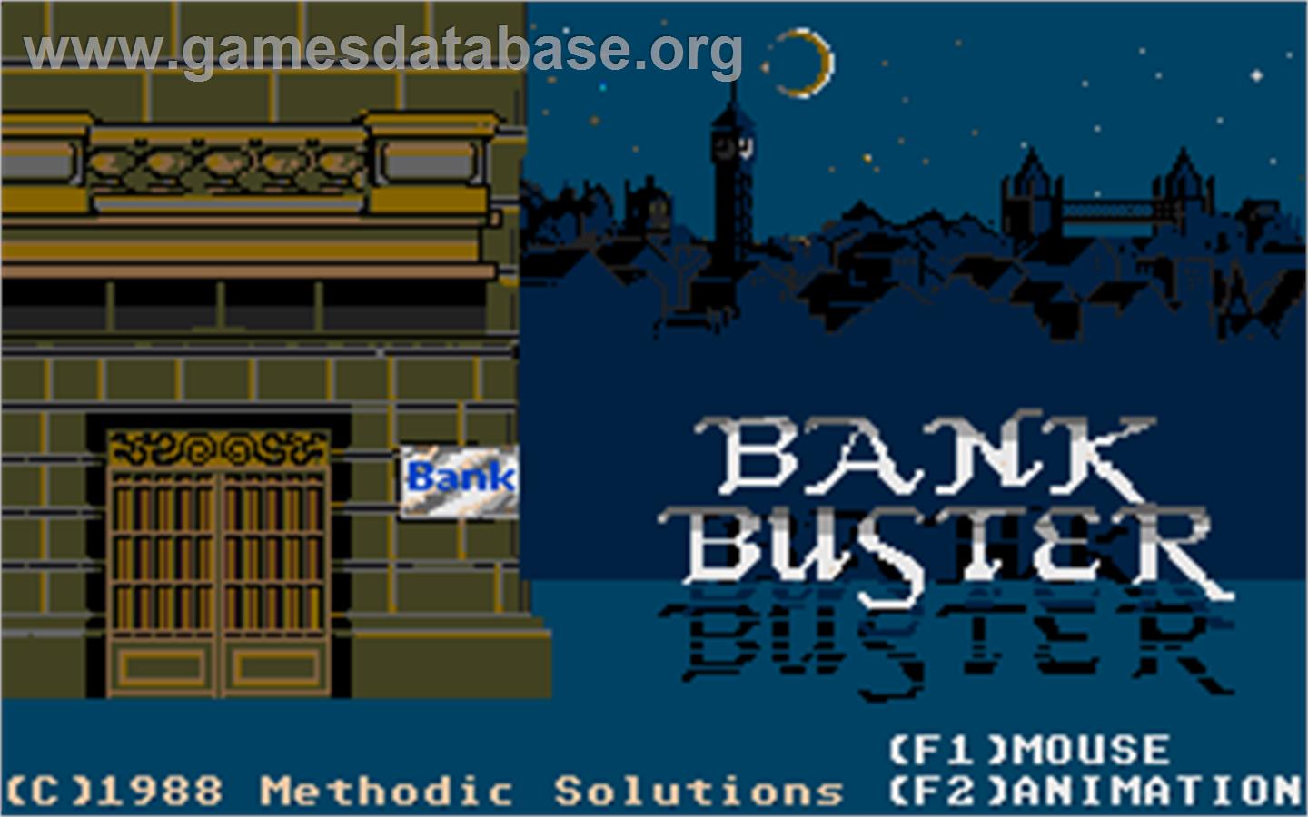 Bank Buster - Atari ST - Artwork - Title Screen