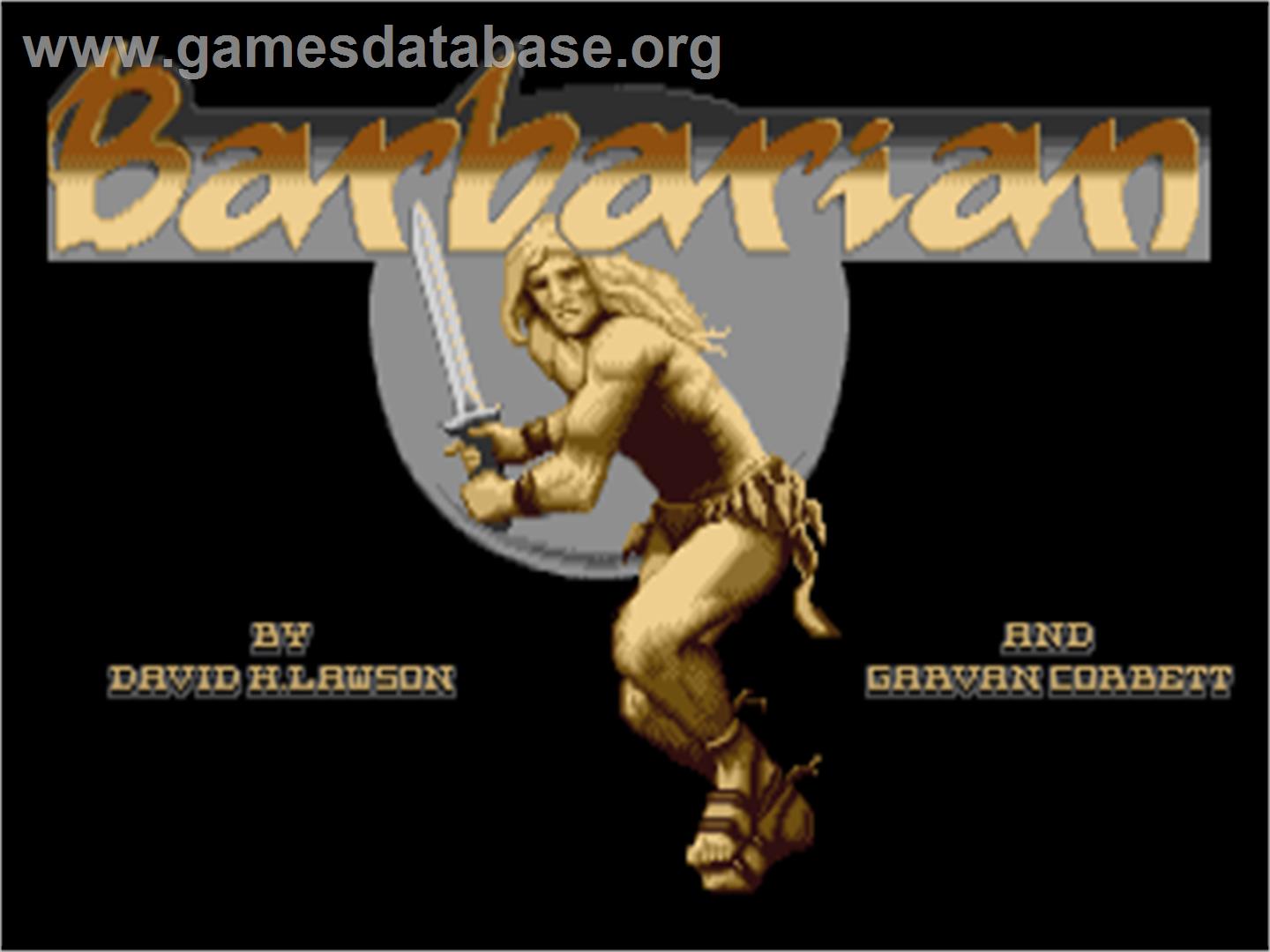 Barbarian - Atari ST - Artwork - Title Screen