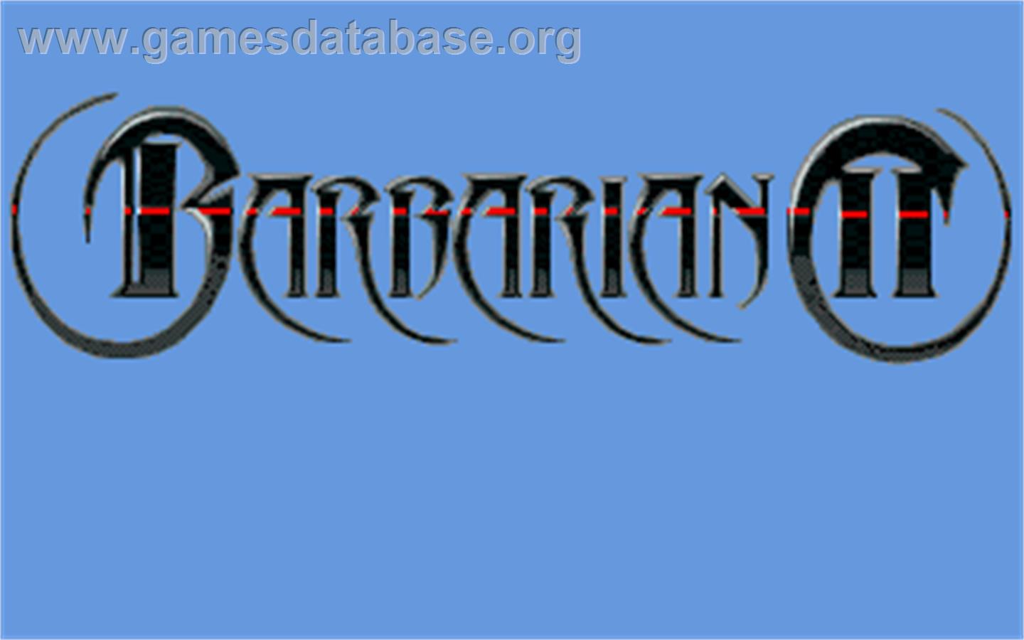 Barbarian 2 - Atari ST - Artwork - Title Screen